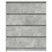 Bufetă Gri Beton 80x35x99 cm Lemn prelucrat - WALTI WALTI