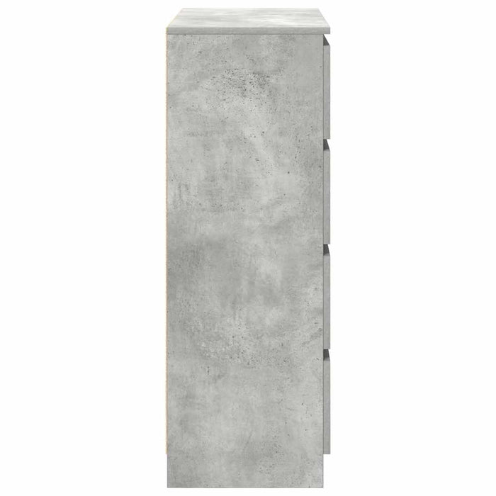 Bufetă Gri Beton 80x35x99 cm Lemn prelucrat - WALTI WALTI