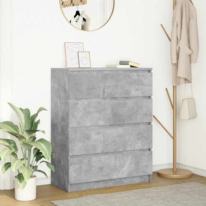 Bufetă Gri Beton 80x35x99 cm Lemn prelucrat - WALTI WALTI