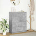 Bufetă Gri Beton 80x35x99 cm Lemn prelucrat - WALTI WALTI