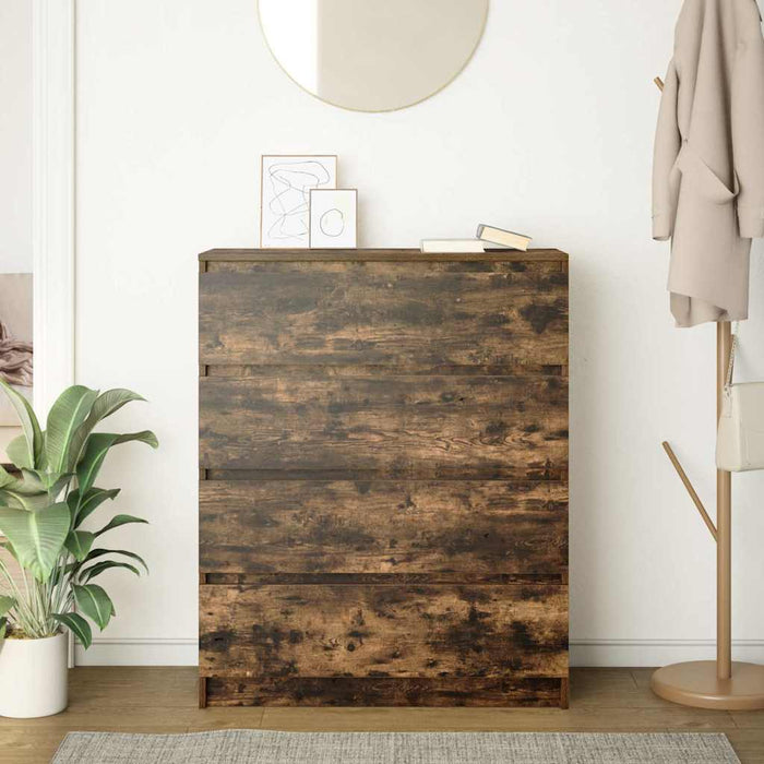 Bufetă Stejar afumat 80x35x99 cm Lemn prelucrat - WALTI WALTI
