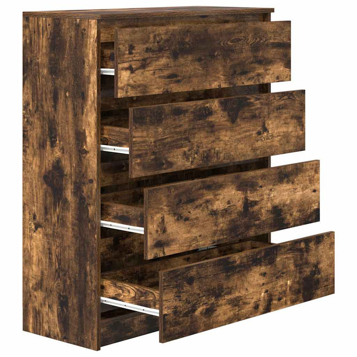 Bufetă Stejar afumat 80x35x99 cm Lemn prelucrat - WALTI WALTI