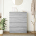 Bufetă gri Sonoma 80x35x99 cm Lemn prelucrat - WALTI WALTI