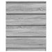 Bufetă gri Sonoma 80x35x99 cm Lemn prelucrat - WALTI WALTI