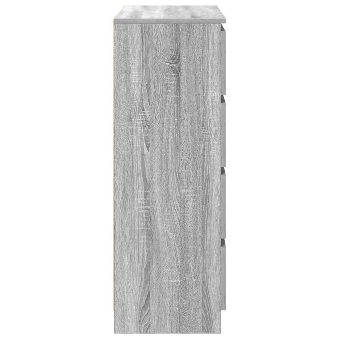 Bufetă gri Sonoma 80x35x99 cm Lemn prelucrat - WALTI WALTI