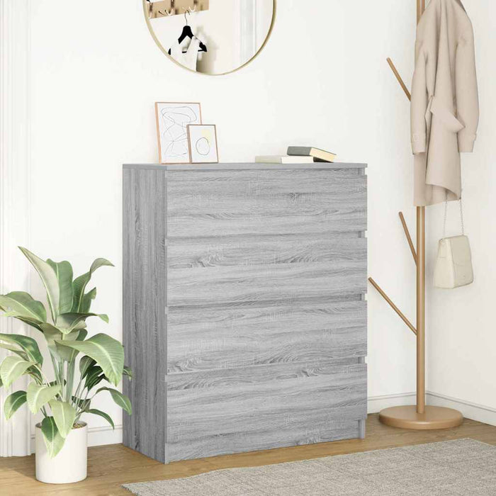 Bufetă gri Sonoma 80x35x99 cm Lemn prelucrat - WALTI WALTI