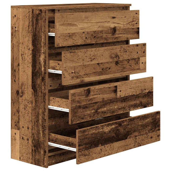 Bufetă Lemn vechi 80x35x99 cm Lemn prelucrat - WALTI WALTI