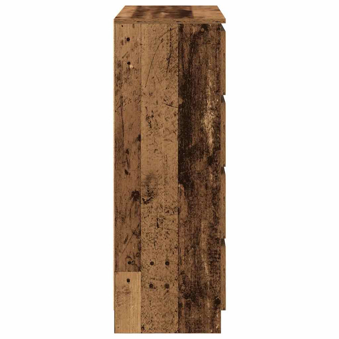 Bufetă Lemn vechi 80x35x99 cm Lemn prelucrat - WALTI WALTI
