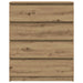 Bufetă Stejar Artisan 80x35x99 cm Lemn prelucrat - WALTI WALTI