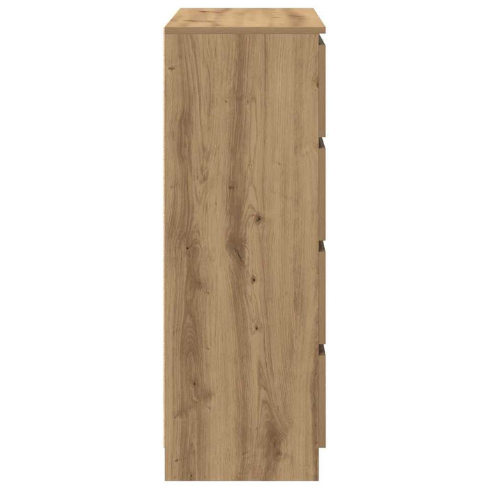 Bufetă Stejar Artisan 80x35x99 cm Lemn prelucrat - WALTI WALTI