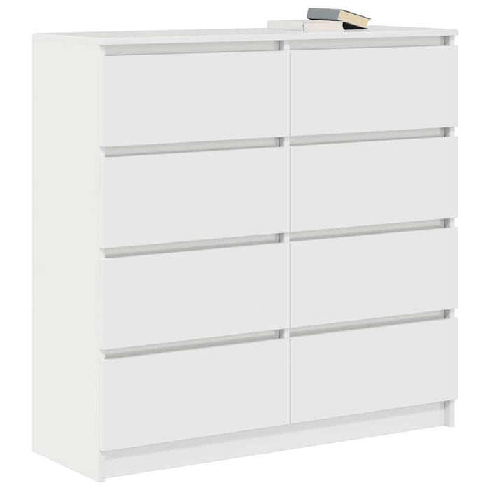 Bufetă albă 100x35x99 cm din lemn prelucrat - WALTI WALTI