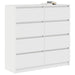 Bufetă albă 100x35x99 cm din lemn prelucrat - WALTI WALTI