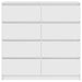 Bufetă albă 100x35x99 cm din lemn prelucrat - WALTI WALTI