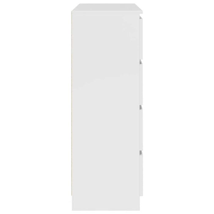 Bufetă albă 100x35x99 cm din lemn prelucrat - WALTI WALTI