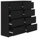 Bufetă Stejar negru 100x35x99 cm lemn prelucrat - WALTI WALTI