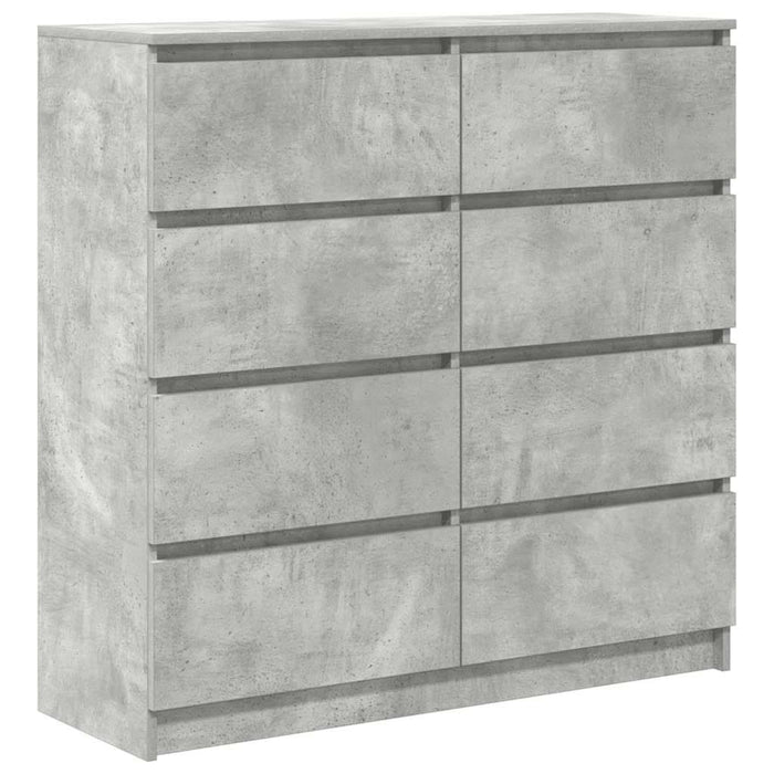 Bufetă Gri Beton 100x35x99 cm Lemn prelucrat - WALTI WALTI