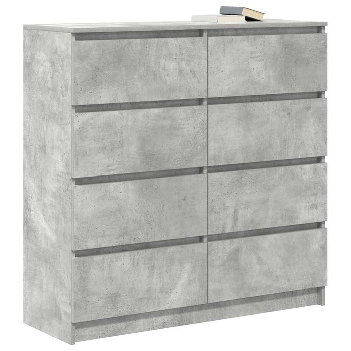 Bufetă Gri Beton 100x35x99 cm Lemn prelucrat - WALTI WALTI