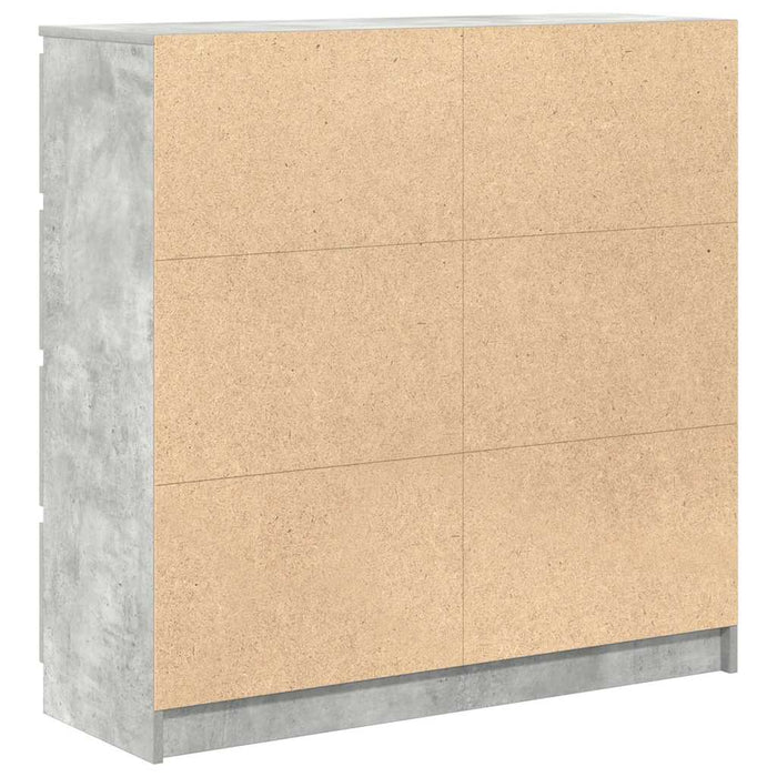 Bufetă Gri Beton 100x35x99 cm Lemn prelucrat - WALTI WALTI