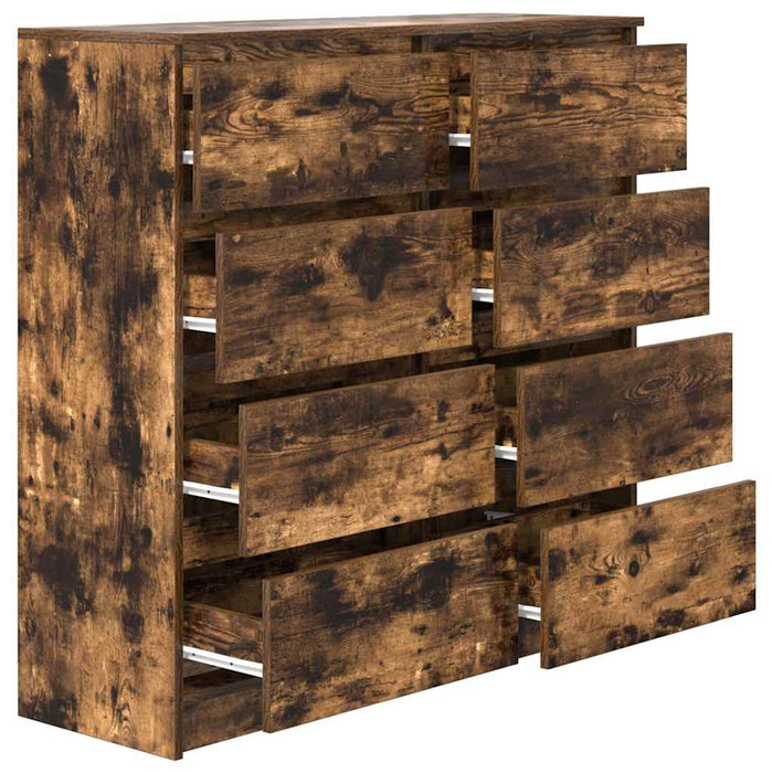 Bufetă Stejar afumat 100x35x99 cm Lemn prelucrat - WALTI WALTI