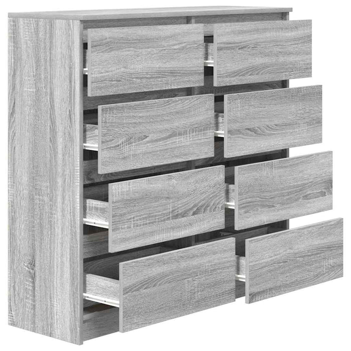 Bufetă gri Sonoma 100x35x99 cm Lemn prelucrat - WALTI WALTI
