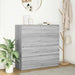Bufetă gri Sonoma 100x35x99 cm Lemn prelucrat - WALTI WALTI