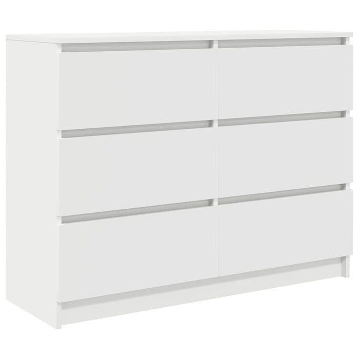 Bufetă albă 100x35x76 cm din lemn prelucrat - WALTI WALTI
