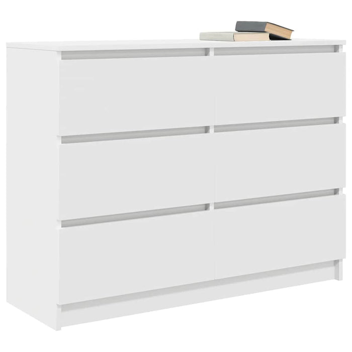 Bufetă albă 100x35x76 cm din lemn prelucrat - WALTI WALTI