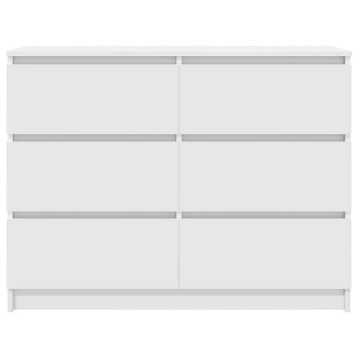 Bufetă albă 100x35x76 cm din lemn prelucrat - WALTI WALTI