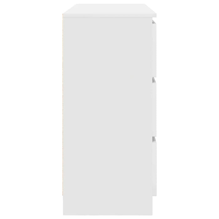 Bufetă albă 100x35x76 cm din lemn prelucrat - WALTI WALTI