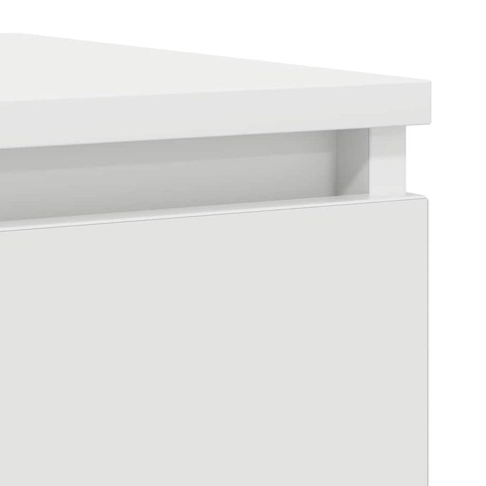 Bufetă albă 100x35x76 cm din lemn prelucrat - WALTI WALTI