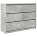 Bufetă Gri Beton 100x35x76 cm Lemn prelucrat - WALTI WALTI