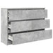 Bufetă Gri Beton 100x35x76 cm Lemn prelucrat - WALTI WALTI