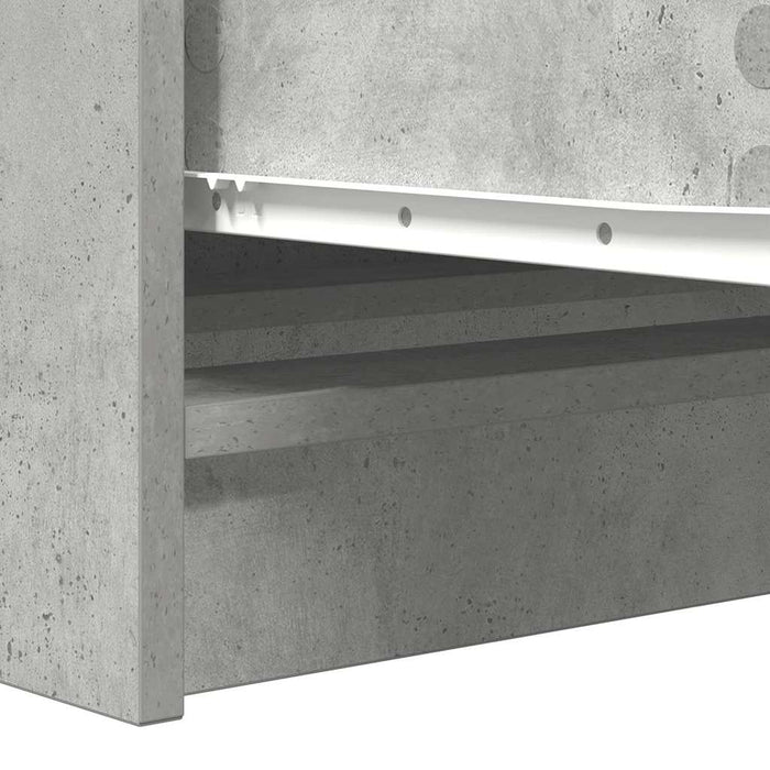 Bufetă Gri Beton 100x35x76 cm Lemn prelucrat - WALTI WALTI