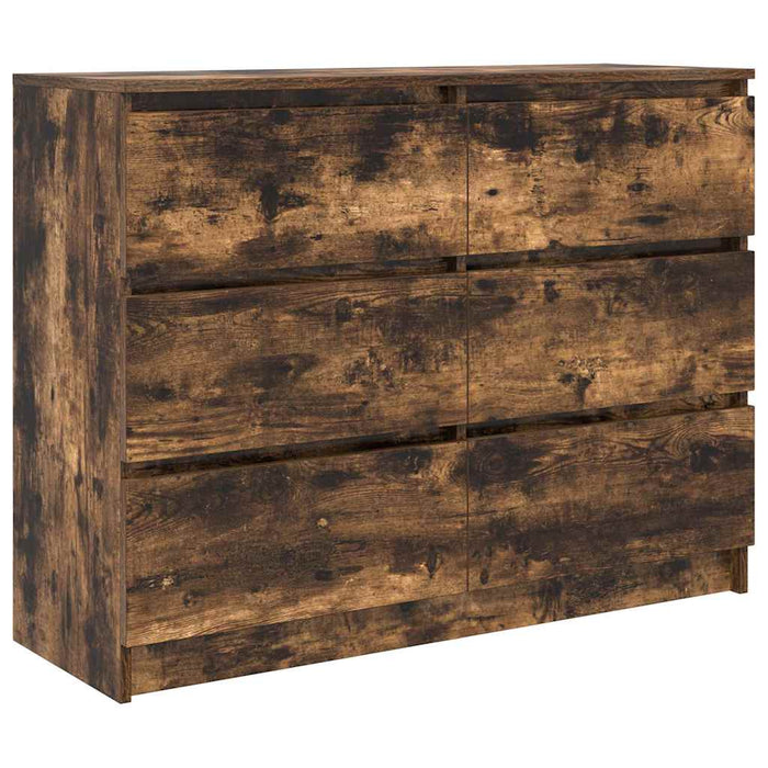 Dulap, stejar fumuriu, 100x35x76 cm, lemn compozit - WALTI WALTI