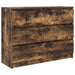 Dulap, stejar fumuriu, 100x35x76 cm, lemn compozit - WALTI WALTI