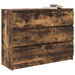 Dulap, stejar fumuriu, 100x35x76 cm, lemn compozit - WALTI WALTI