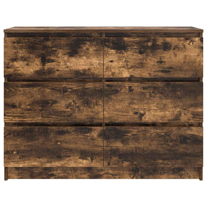 Dulap, stejar fumuriu, 100x35x76 cm, lemn compozit - WALTI WALTI
