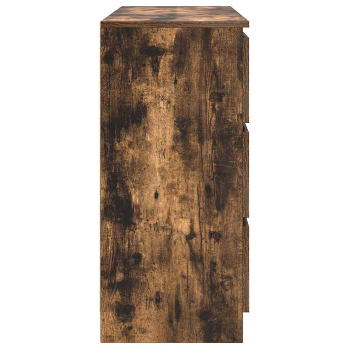Dulap, stejar fumuriu, 100x35x76 cm, lemn compozit - WALTI WALTI