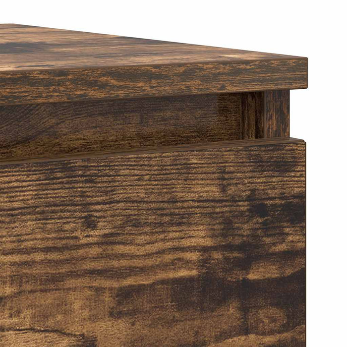 Dulap, stejar fumuriu, 100x35x76 cm, lemn compozit - WALTI WALTI