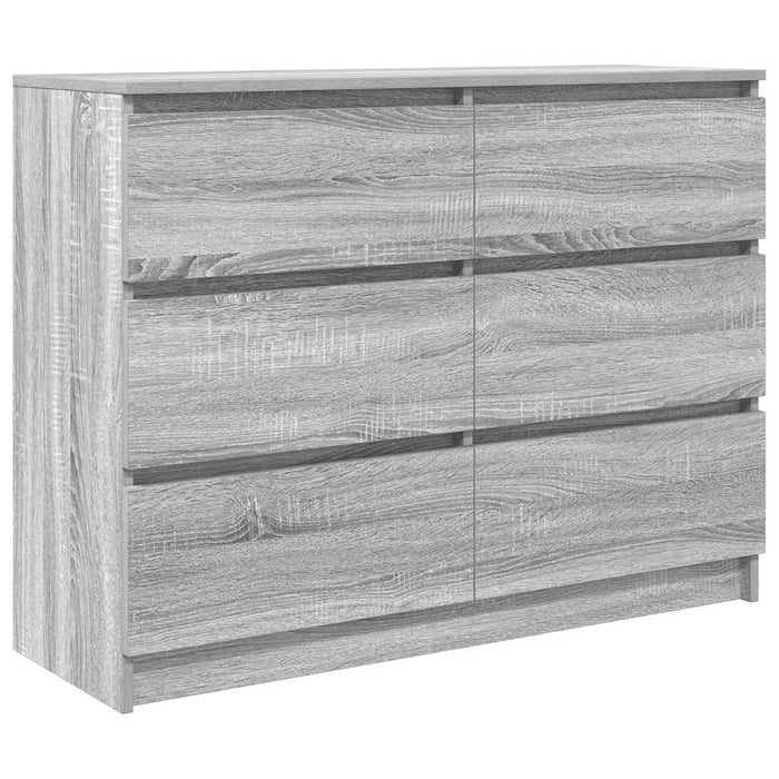 Servantă, gri sonoma, 100x35x76 cm, lemn prelucrat - WALTI WALTI