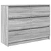 Servantă, gri sonoma, 100x35x76 cm, lemn prelucrat - WALTI WALTI