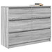 Servantă, gri sonoma, 100x35x76 cm, lemn prelucrat - WALTI WALTI