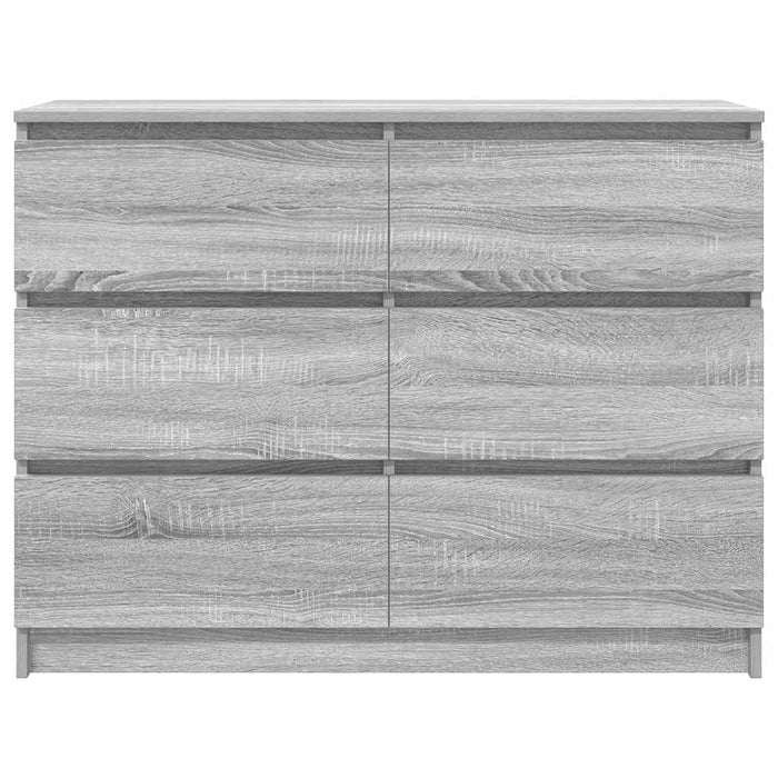 Servantă, gri sonoma, 100x35x76 cm, lemn prelucrat - WALTI WALTI