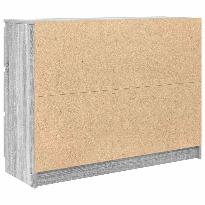 Servantă, gri sonoma, 100x35x76 cm, lemn prelucrat - WALTI WALTI