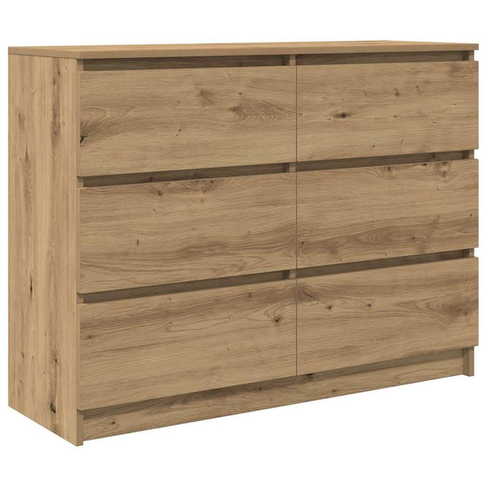Bufetă Stejar Artisan 100x35x76 cm Lemn prelucrat - WALTI WALTI