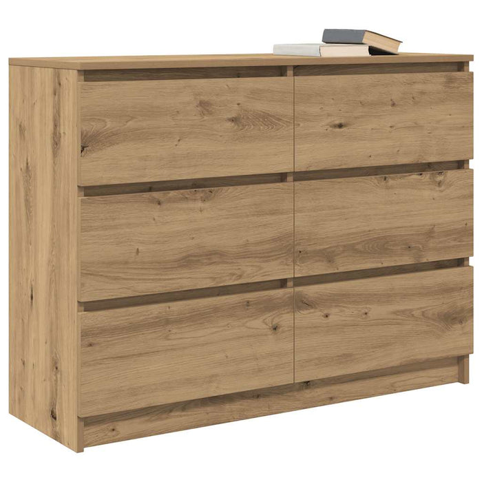 Bufetă Stejar Artisan 100x35x76 cm Lemn prelucrat - WALTI WALTI