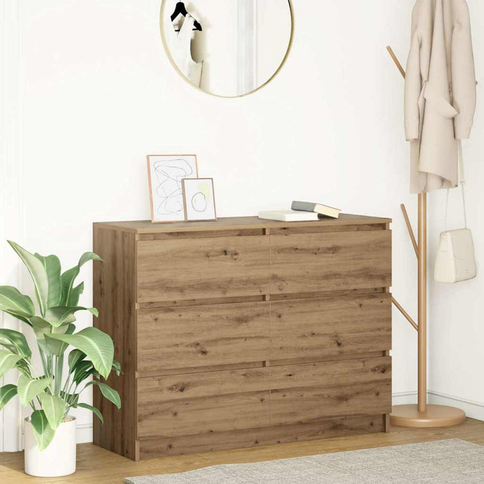 Bufetă Stejar Artisan 100x35x76 cm Lemn prelucrat - WALTI WALTI