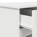 Birou cu sertar cu raft Alb 140 x 49 x 76 cm Lemn compozit - WALTI WALTI