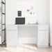 Birou cu sertar cu raft Alb 140 x 49 x 76 cm Lemn compozit - WALTI WALTI