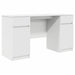 Birou cu sertar cu raft Alb 140 x 49 x 76 cm Lemn compozit - WALTI WALTI